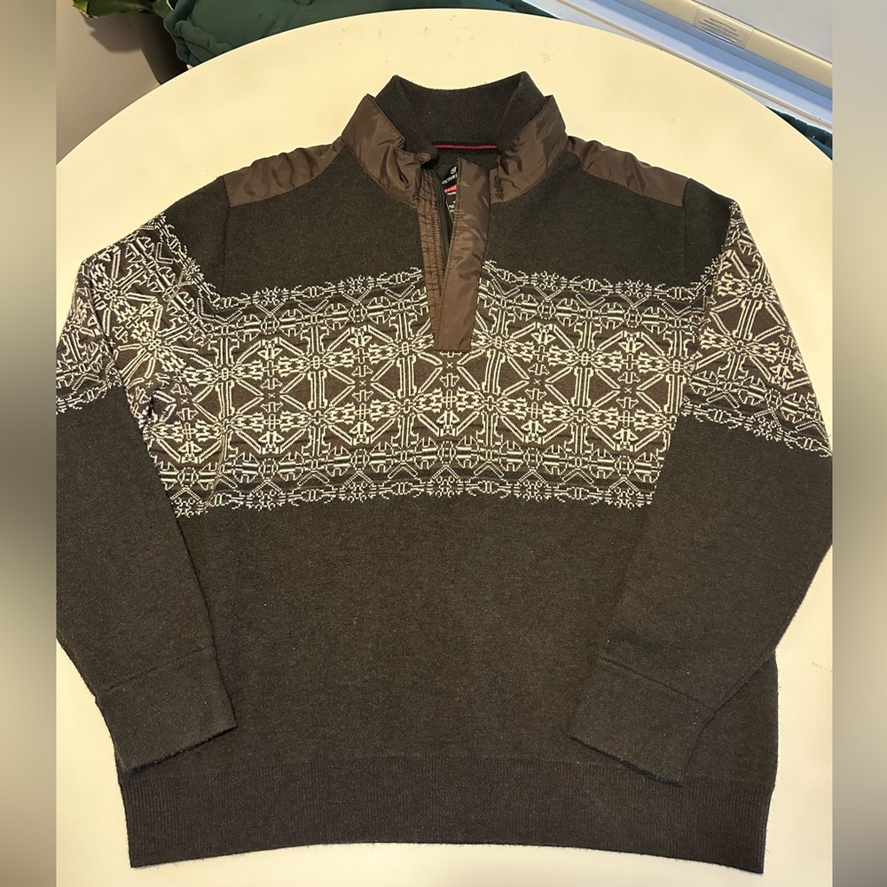 Victorinox Men's Fair Isle Half-Zip Sweater size XL